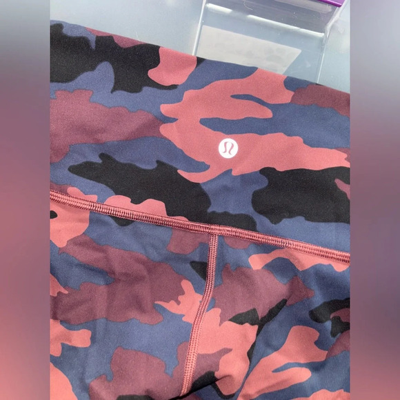 camo lululemonon leggings wonder under full on luxstreme 28 in bin 6 #5446 - Picture 3 of 6